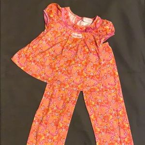 American girl bitty baby pajamas size M 4/5